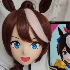 (GLA032)Customize Character'! Female/Girl Resin Full/Half Head With Lock Anime Cosplay Japanese Animego Kigurumi Mask